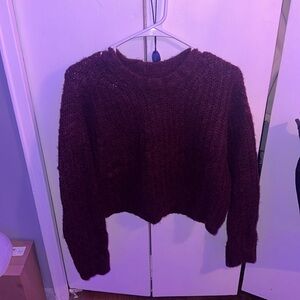 ⚠️LAST MONTH TO PURCHASE— American Eagle burgundy sweater
